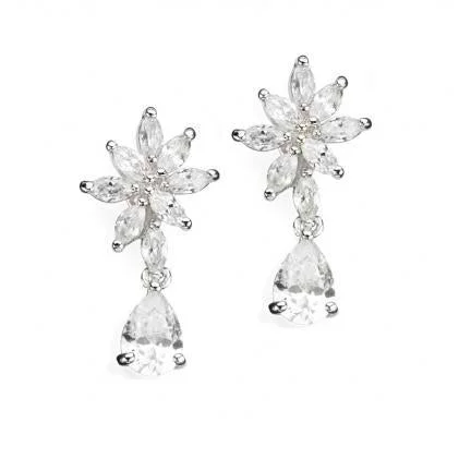 Lightweight hoop earrings for comfortable and all-day wear-Isadora Cubic Zirconia Earrings