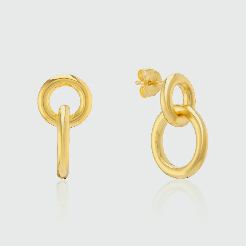 Best hoop earrings with minimalist designs for a clean and modern aesthetic-Kelso Large Chunky Gold Vermeil Earrings