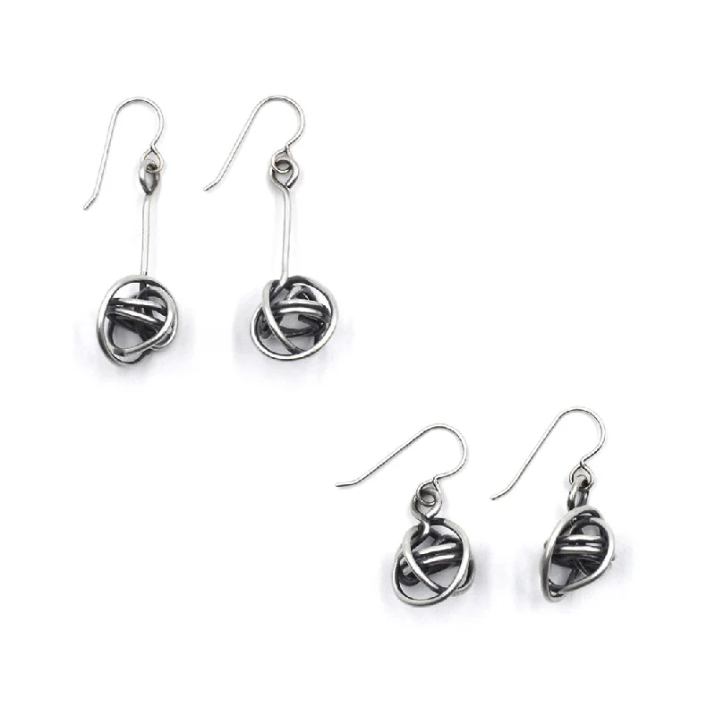 Best hoop earrings with twisted rope designs for a nautical-inspired style-Knot Earrings