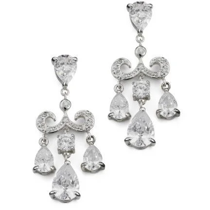 Hoop earrings with a chunky design for a bold and trendy statement-Loren Cubic Zirconia Earrings