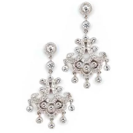 Best hoop earrings with Swarovski crystals for added sparkle and luxury-Mariah Cubic Zirconia Chandelier Earrings