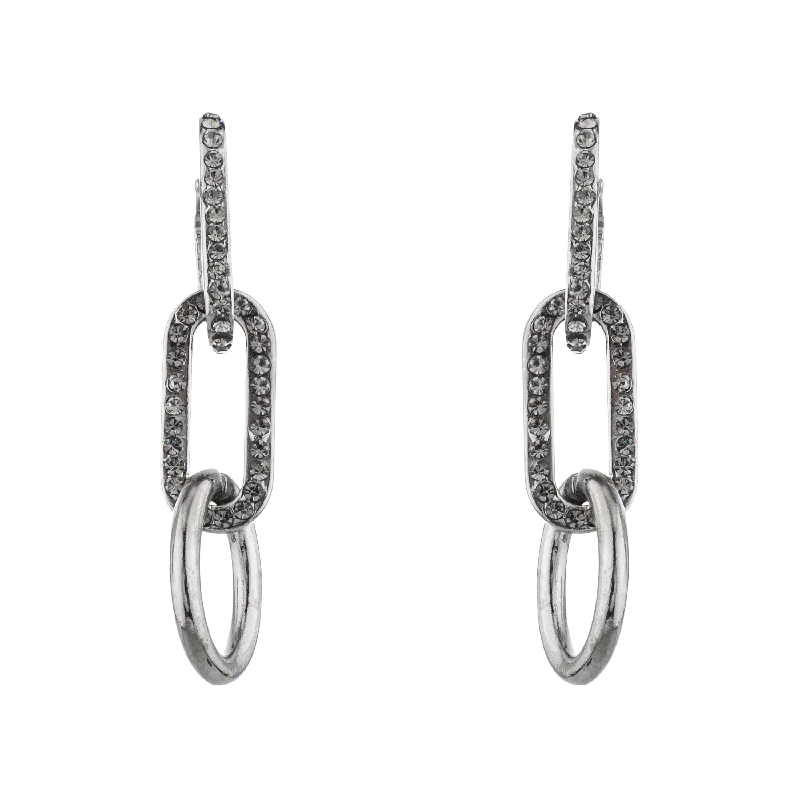 Classic hoop earrings with a thin profile for a sleek and subtle style-SILVER STIRRUP EARRINGS