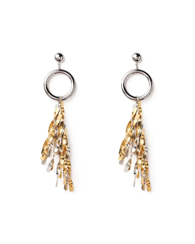 Hoop earrings with braided patterns for a detailed and textured finish-SUN’S KISS EARRINGS