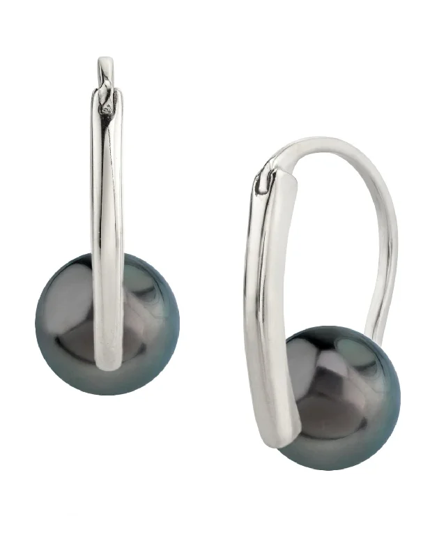 Best hoop earrings with rose gold for a romantic and warm aesthetic-Tahitian South Sea Pearl Heather Earrings