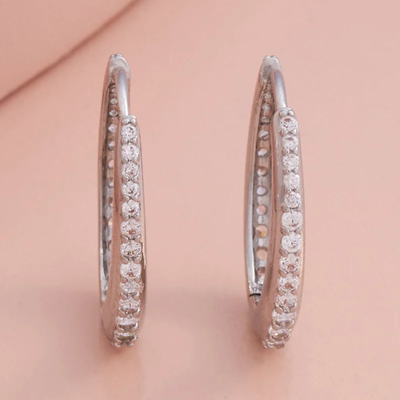 Best hoop earrings with blackened metal for an edgy and bold appearance-Trendy Earring 179286