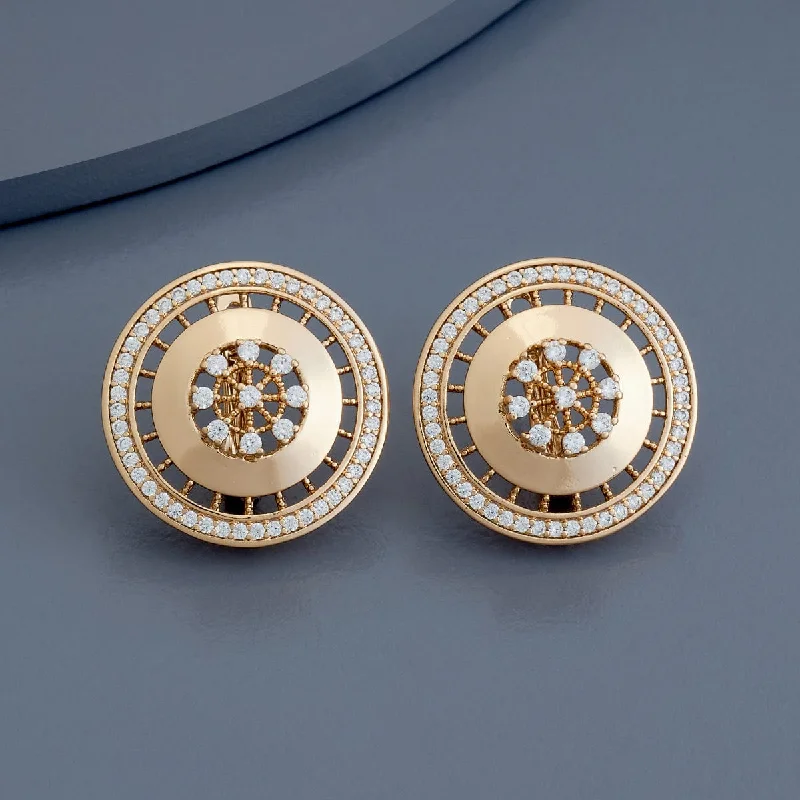 Stylish hoop earrings with diamond accents for an elegant and sparkling effect-Trendy Earring 179298