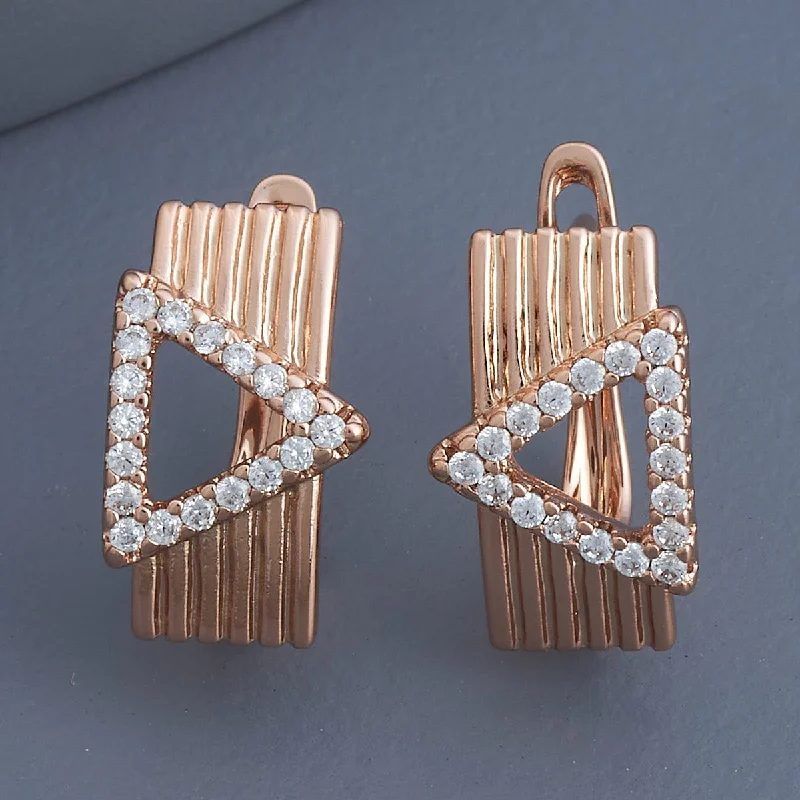 Hoop earrings with luxe velvet finishes for a rich and luxurious touch-Trendy Earring 179342