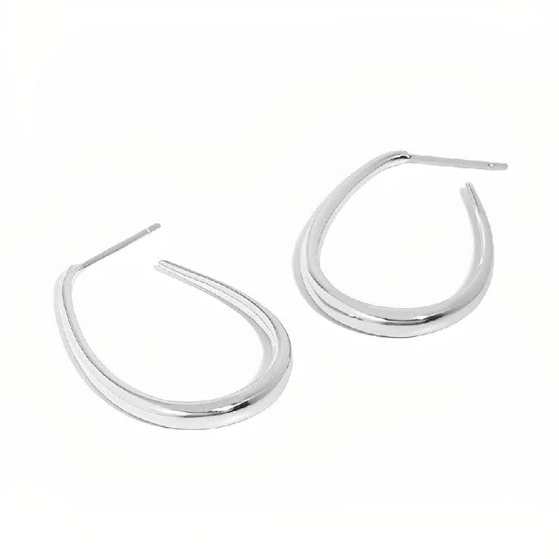 Hoop earrings with faceted crystals for added sparkle and shine-Hoop Earrings - Zona